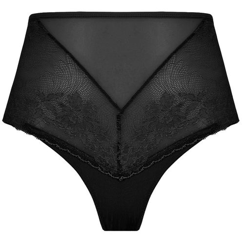 Calcinha Alta de Renda e Tule Classic