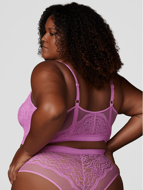 Sutiã Triângulo em Tule com Renda Mesh TM