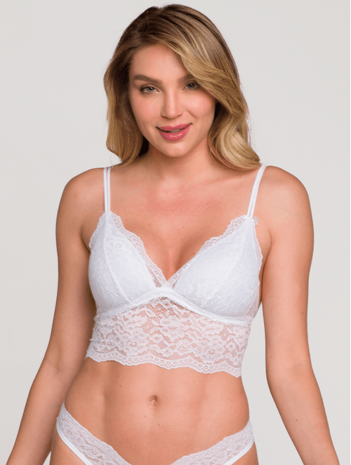 Sutiã em Renda Cropped Kiss Me
