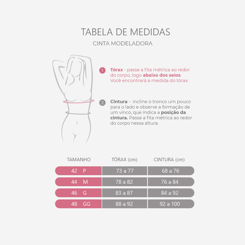 Cinta Modeladora Alta Compressão Anatomic