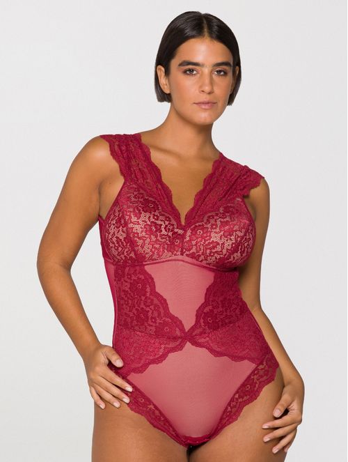 Body em Tule com Renda Plus