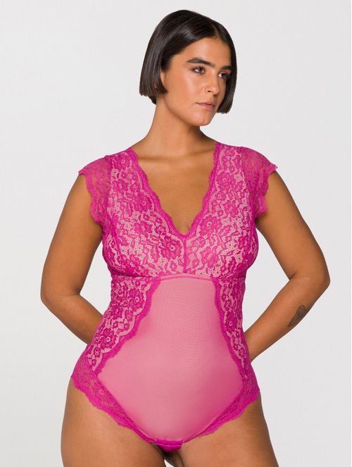 Body sem Bojo em Renda Plus