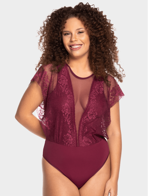 Body sem Bojo e sem Aro em Microfibra e Renda Everyday