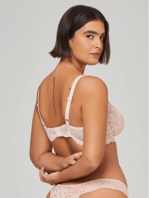 Sutiã Meia Taça com Aro em Renda Kiss Me