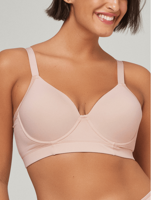 Sutiã Meia Taça Plus Decote Em Microfibra