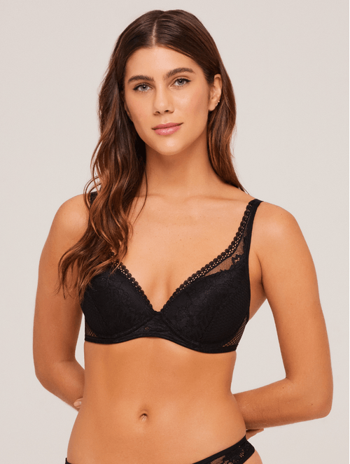 Sutiã Meia Taça em Renda e Laise Fusion