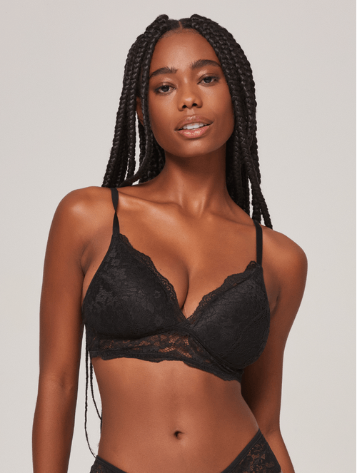 Sutiã Triângulo com Bojo em Renda Kiss Me