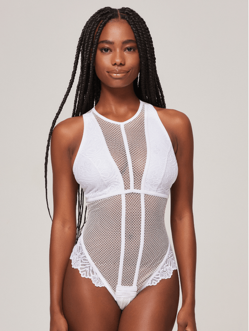 Body em Renda com Tule Wishes