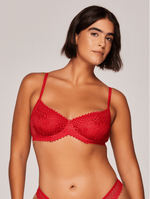 Sutiã Balconet em Renda Life