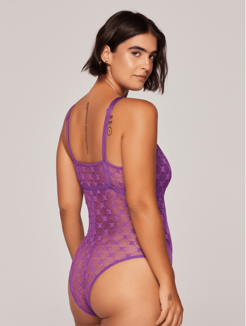 Body sem Bojo em Laise Geometric