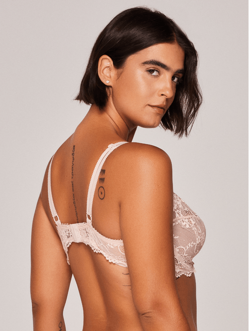 Sutiã Ideal sem Bojo em Aro em Renda - Taças B, C, D e DD