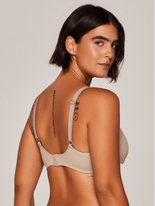 Sutiã S/ Bojo em Microfibra Taças Basic