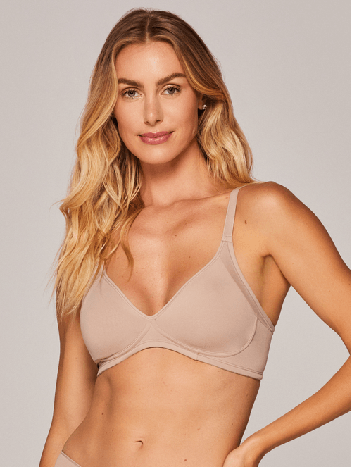 Sutiã Meia Taça Sem Bojo Em Microfibra