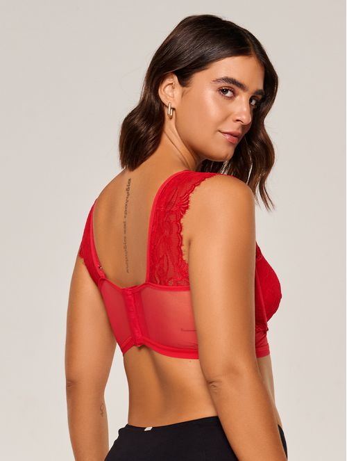 Cropped sem bojo em Renda Gaiety