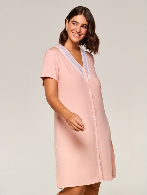 Camisola em Malha com Renda Viscow