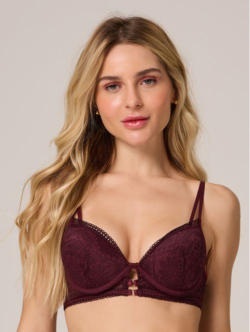 Sutiã Push Up em Renda Eros