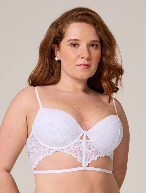 Corset Meia Taça com Bojo Noivas