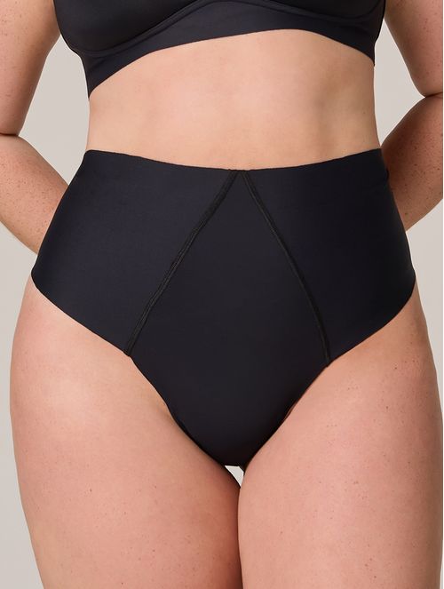 Calcinha Alta Fio Dental em Microfibra Control