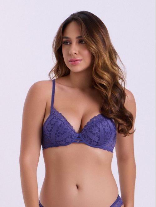 Sutiã Push Up em Renda Marine