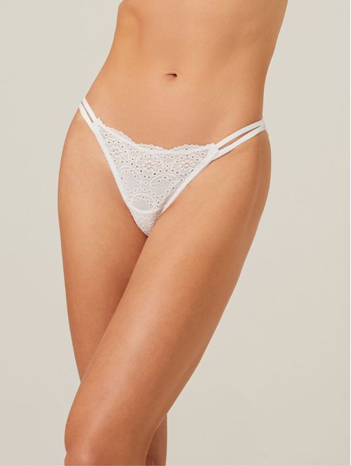 Calcinha Tanga em Renda Delicatti
