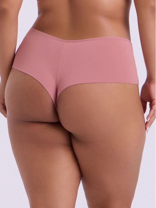 Calcinha Fio Dental Cós Alto Em Microfibra