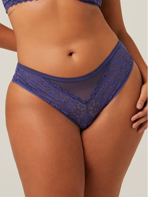 Calcinha Biquíni em Renda Marine - Tamanhos Maiores