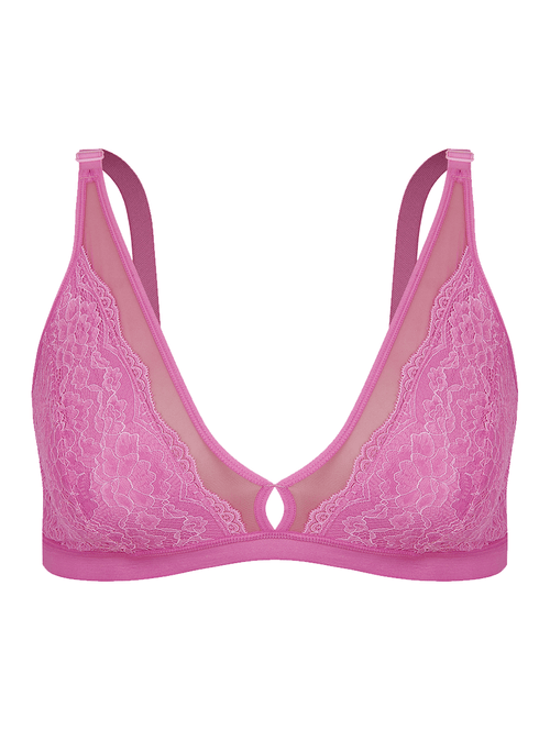 Sutiã Triângulo em Tule com Renda Mesh TM