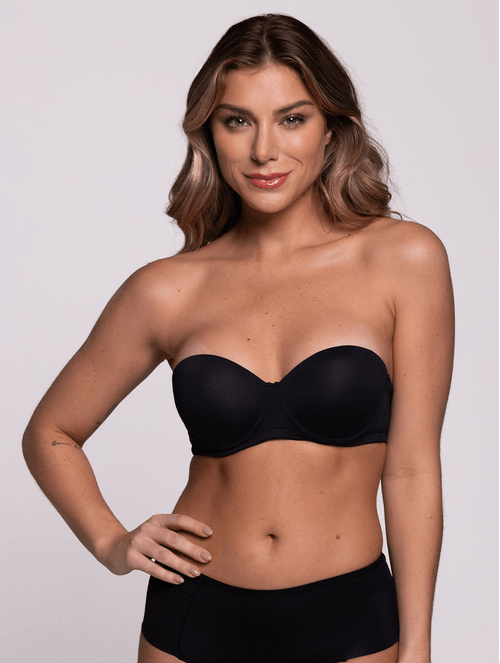 Sutiã Tomara Que Caia com Bojo e com Aro em Microfibra Sustentare