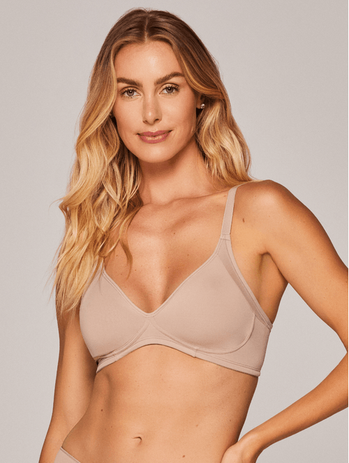 Sutiã Meia Taça Sem Bojo Em Microfibra