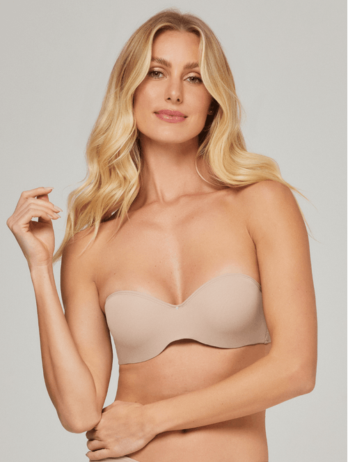 Sutiã Tomara Que Caia com Bojo e Aro e Lateral Dupla - Taça C