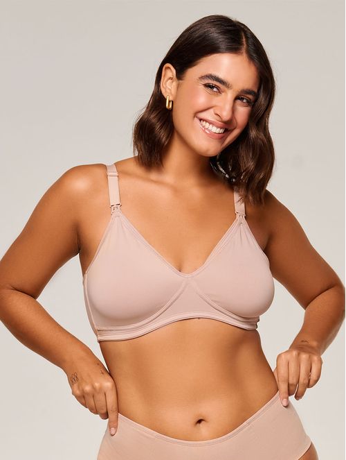 Sutiã Amamentação Sem Bojo e Sem Aro em Microfibra Soft