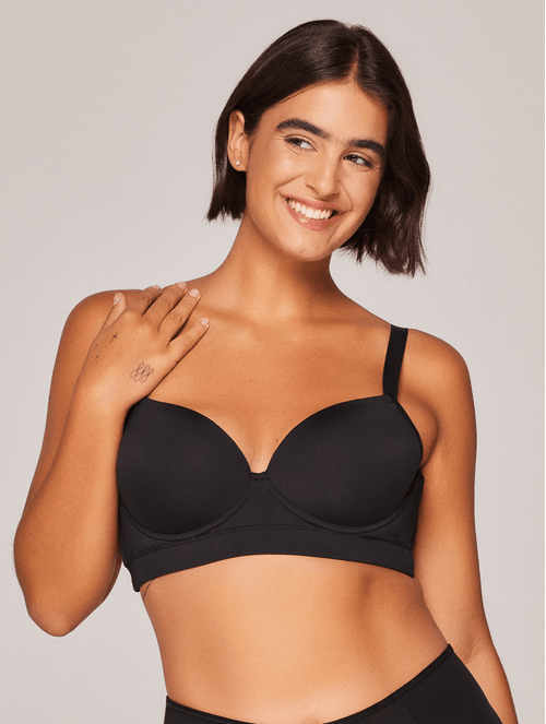 Sutiã Básico Meia Taça em Microfibra Plus