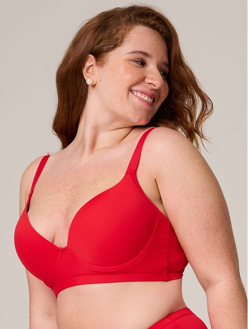 Sutiã Meia Taça Básico em Microfibra - Tamanhos Maiores