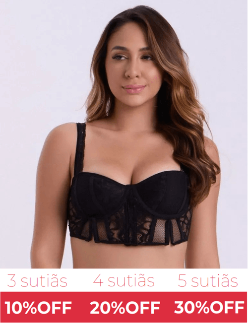 Cropped em Laise e Renda Ciao Bella