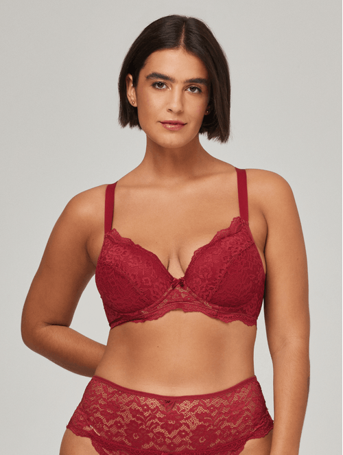 Sutiã Meia Taça em Renda -Tamanhos Maiores