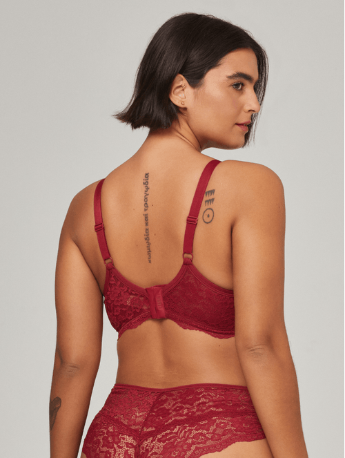 Sutiã Meia Taça em Renda -Tamanhos Maiores