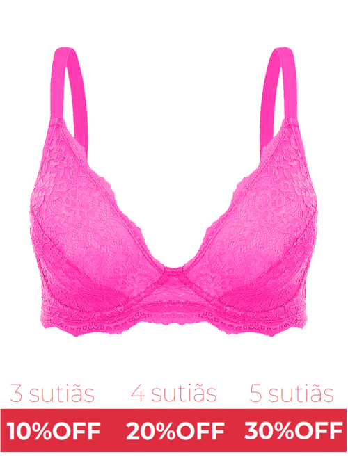 Sutiã em Renda com Aro Triângulo