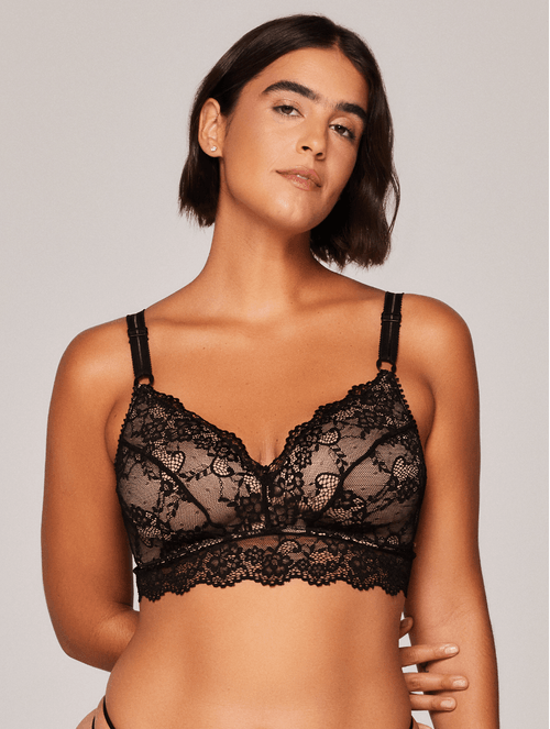 Sutiã Ideal Triângulo em Renda - Taças B, C, D e DD