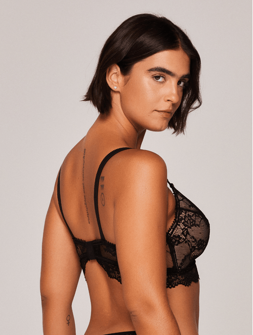 Sutiã Ideal Triângulo em Renda - Taças B, C, D e DD