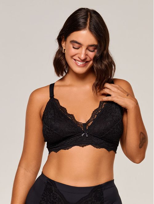 Sutiã Amamentação sem Bojo e sem Aro em Renda Maternity