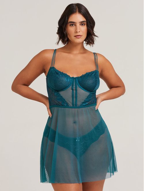 Camisola em Renda e Tule Dark Romance