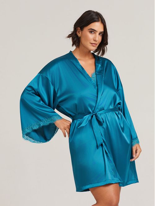Robe em Cetim Loungewear