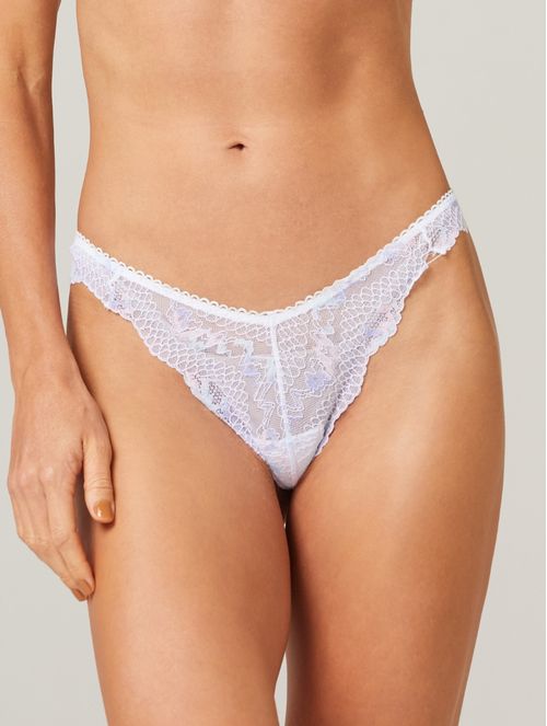 Calcinha Tanga em Renda After Sun